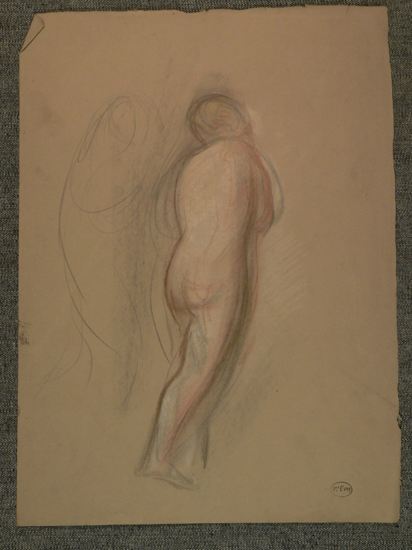 Nude stepping forward