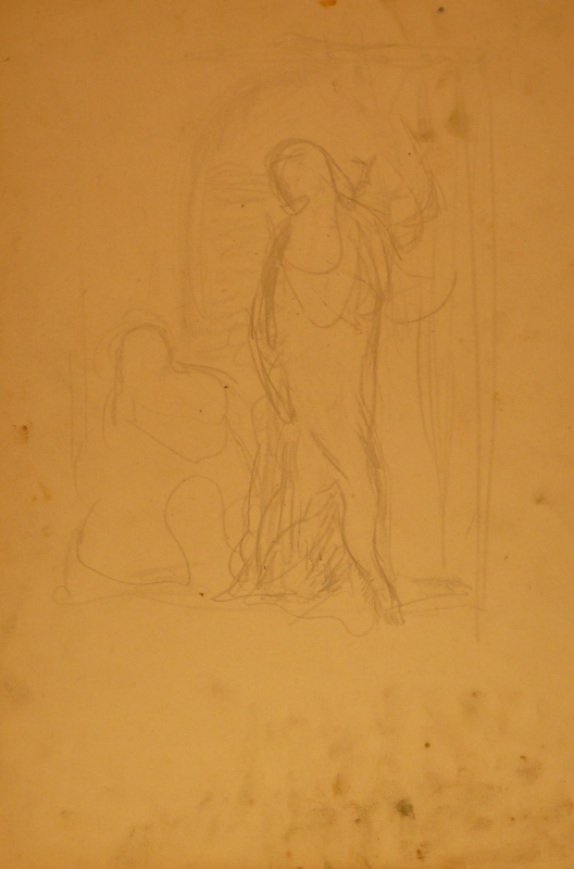 308ch standing and kneeling figures in an interior